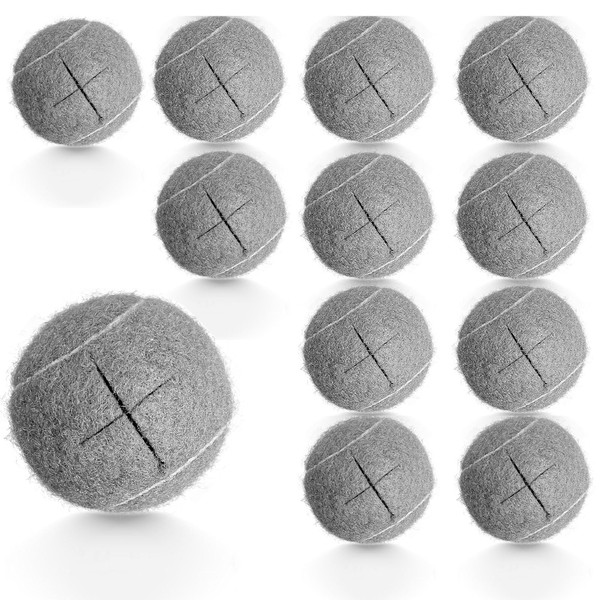 LinamHoz 12pcs Precut Walker Tennis Balls, Heavy Duty Long Lasting