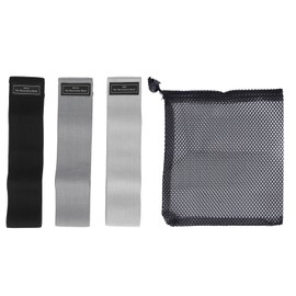 3Pcs Exercise Resistance Bands High Elasticity Portable Workout Leg Bands for Hip Shaping and Leg Shaping C250(Light Gray Medium Gray Black)