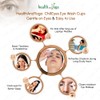 HealthAndYoga™ ChillEyes Transparent Eye Wash Cups for Effective Eye Cleansing