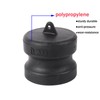 FOGWOWO Polypropylene Cam and Groove Hose Fitting,Standard Type DP Camlock