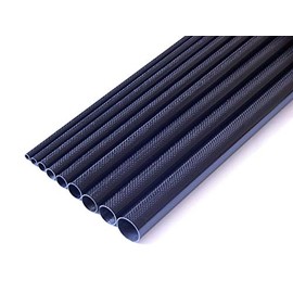 1x OD 19mm x ID 17mm x 1000mm (1 M) 3k Carbon Fiber Tube (Roll Wrapped) UK Stock~
