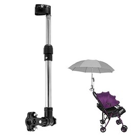 Paraguas para silla de ruedas, soporte retráctil para sombrilla para carriola, soporte universal para paraguas para bicicleta, carriola, silla de ruedas, carrito de pesca