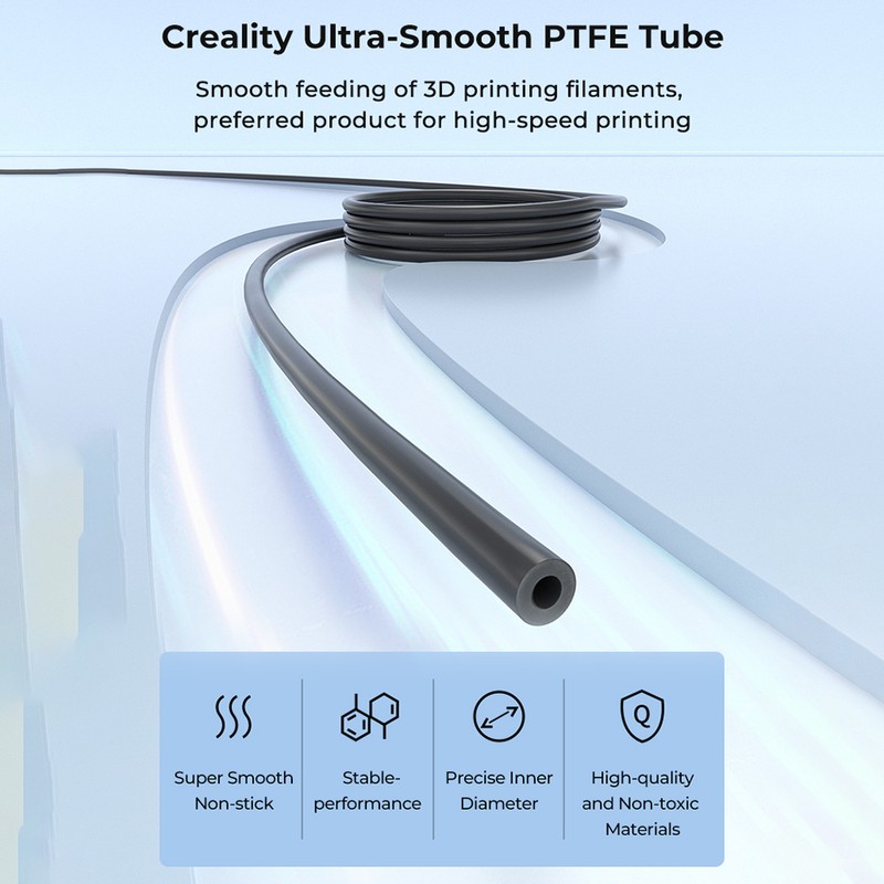 Creality Ultra-Smooth PTFE Tube 1M Length for 1.75mm Filaments with