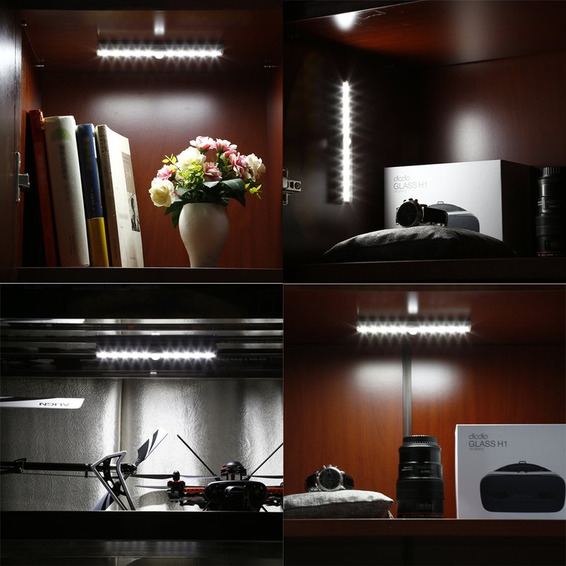 LESHP Motion Sensor Light Rotating 10 LED Night Light with