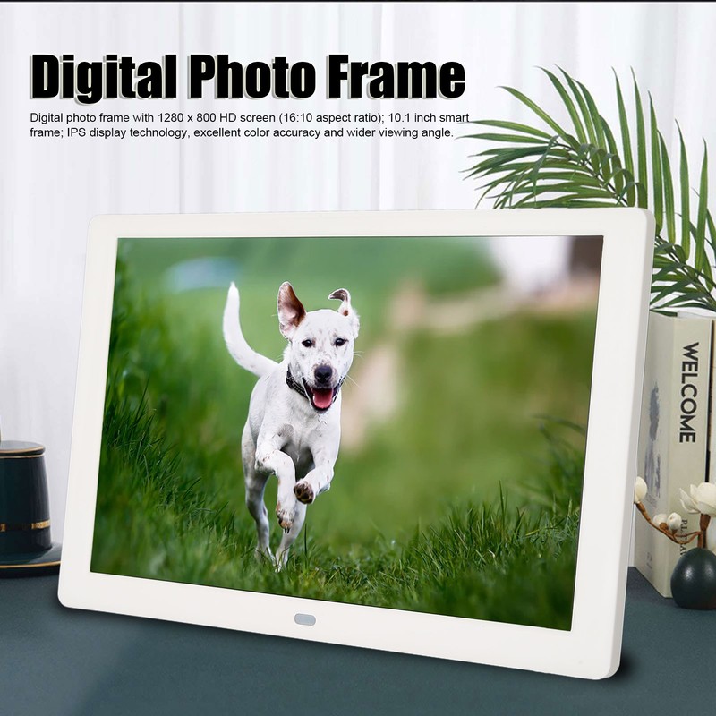 Digital Photo Frame Multifunction 10.1inch IPS HD Screen Support Slide