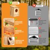 Barn Owl House, Owl Nesting Box for Outside, Wooden Screech