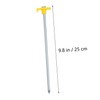 Kisangel Camping Tent Stakes 10 Pack Steel Ground Nails Large