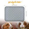 BWOGUE Guinea Pig Fleece Cage Liners, 2 Pack Washable Guinea