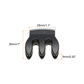 sourcing map Metal Violin Mute 3 Prong Practice Violin Silence Mute Black for Fiddle Violin Volume Control Practice