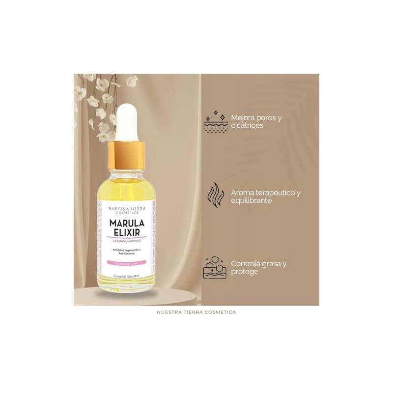 Marula Elixir Humectante Anti-edad Regenerante y Anti Manchas