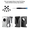 NICENEEDED Wallet Replacement Screws Kit, Black DIY Wallet Screw Repair