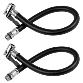 GIONAR 2 Piece Universal Tyre Inflator Hose Adapter Set, Tyre Inflator Replacement Hose, Replacement Hoses for Air Pumps, Compressors and Valve Extensions, for Car, Motorcycle, Bicycle (37.5 cm)
