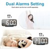 ALANAS Digital Alarm Clock with Dual Alarms, Mirror LED Bedroom