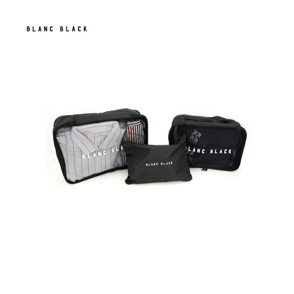 Other BLANC BLACK Travel Pouch Set 3items, Color:Black