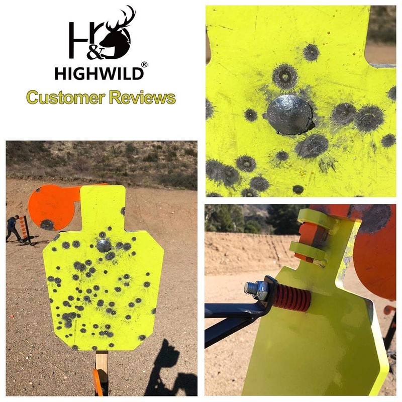 Highwild AR500 Steel Hostage Reactive Shooting Target 10" x 16"