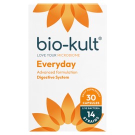 Bio-Kult Everyday | 14 Strains | Daily Gut Support for Ages 3+ | Multi-Strain Probiotic | 30 Capsules