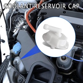 HAOBO 2PCS Radiator Coolant Reservoir Overflow Tank Cap with Joint, Coolant Reservoir Cap, 19102-PM5-A00 Car Replacement Accessories Radiator Cover for Honda Acura Accord Civic Pilot Insight Element