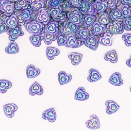 50 Pcs Resin Rhinestones for Crafting,Heart Shaped Rhinestones for Bedazzling Clothes Shoes Hats Bags & Sewing Accessories (Deep Purple)