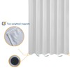 N&Y HOME Fabric Shower Curtain Liner 69 x 70 inches,