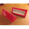 Unbranded Place Card Favors 24 pcs Triangle Red Two White