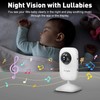 Simyke Upgrade Video Baby Monitor with 2 Cameras and Audio
