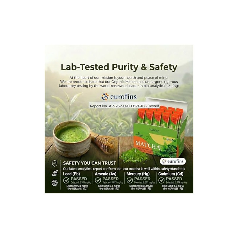ZenRitual Organic Matcha Sticks - Convenient Single Serve Packets