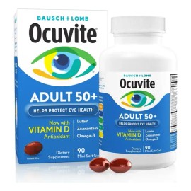 Ocuvite Adulto 50+ Cápsulas Oculares Luteína Zeaxantina Omega-3 90 Unidades