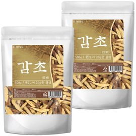 Dried licorice 500g, 2 pieces, top quality, large quantity / 말린 감초 500g 2개 최상품 대용량