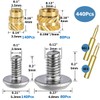 440Pcs Threaded Inserts Bolt Set M2.5 M3 Heat Set Insert