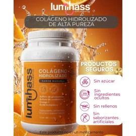 Colágeno Lumihass 2 Pzas Sabor Naranja  Glucosamina Omega3                                                                                            