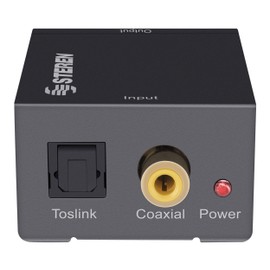 STEREN Digital Optical Coax to Analog RCA Audio Converter Adapter
