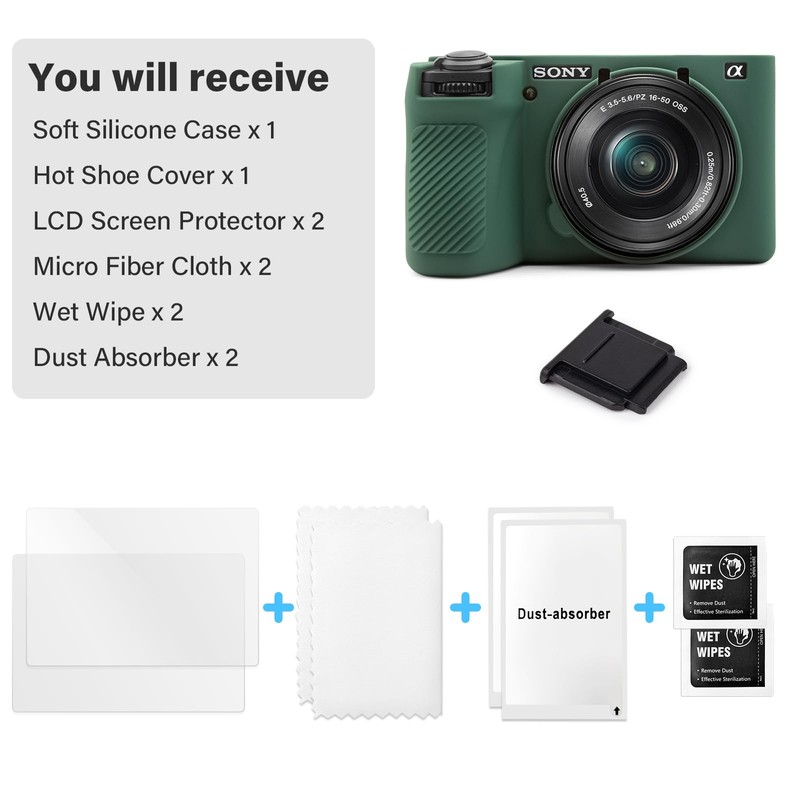 VOVMOEYA A6700 Camera Case Accessories Kit - Silicone Protective Case