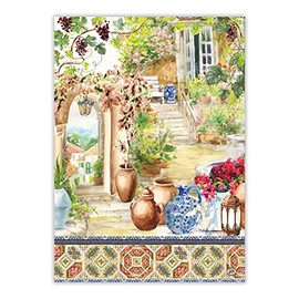 Michel Design Works Tuscan Terrace Kitchen Towel