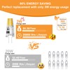 TAIYALOO G4 LED Bulb 3W 300LM 3000K Warm White, AC/DC
