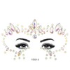6Pcs Luminous Rhinestones Face Temporary Tattoos Glitter Festival Face Stickers