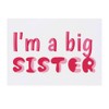 'I'm A Big Sister' Temporary Tattoo - Water Resistant, Skin-Safe,