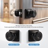 KNOBWELL Black Door Knobs, Square Interior Door Knobs, Closet Door