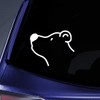 Bargain Max Decals Simple Polar Bear Outline Sticker Decal Notebook
