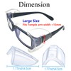 KONEWONG 10 Pairs Safety Glasses Side Shields, Slip on Side