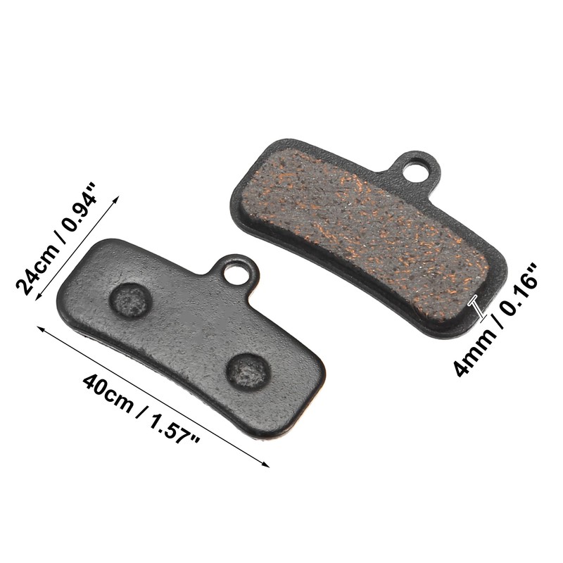 X AUTOHAUX 4 Pair Semi Metal Disc Bike Brake Pad