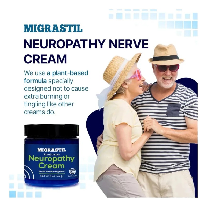 2pcs Crema Aliviar Neuropatía Basic Vigor Migrastil