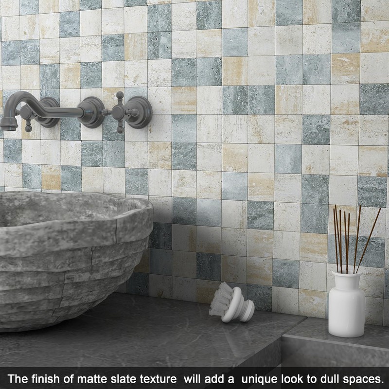 BeNice Kitchen Peel and Stick Tile Backsplash Bathroom Self Adhesive