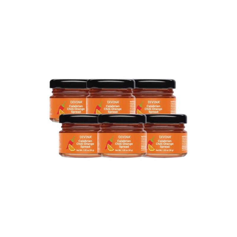 DIVINA Variety Spreads, Sweet and Spicy, Spreads, 1.05 oz each