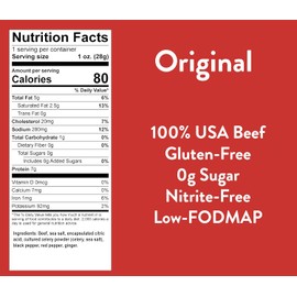 Good Fod Foods Meat Stick Variety Pack – Low FODMAP Snacks for a Healthy Gut, Zero Sugar Jerky Sticks, Keto Friendly, Gluten-Free Beef Sticks 1 Ounce (6 Pack)