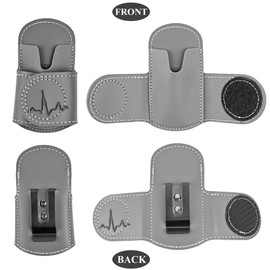 Lvkjafaz Stethoscope Holder Hip Clip.Night Shift Nurse Essentials Organizer,Stethoscope Belt Clip for Scrubs, Nursing Tools Holster Case(1-Grey)