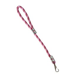 Hundeleine, Hundeleine mit Fixer Länge, Hundeleine zum Trainieren von Hunden, Hundeleine aus Nylon, (0,6m - 16mm, Rot-Rosa)