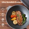 SENSARTE Nonstick Wok Pan with Lid 11Inch, Healthy Stir-fry Pan