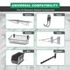 Slatwall Panel Garage Wall Organizer Storage Systems, Wall Mounted PVC