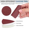Mobestech 100Pcs Triangle Sanding Pads Sand Paper Sander Tools Sanding