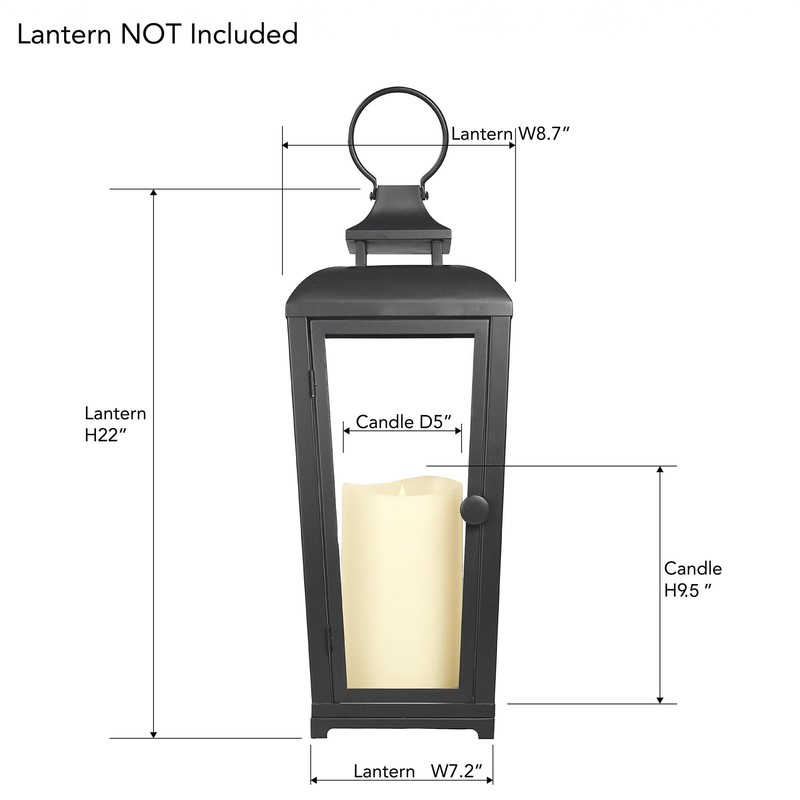 Softflame Flameless LED Candles with Remote Control, 5"x 9.5"Flickering 3D
